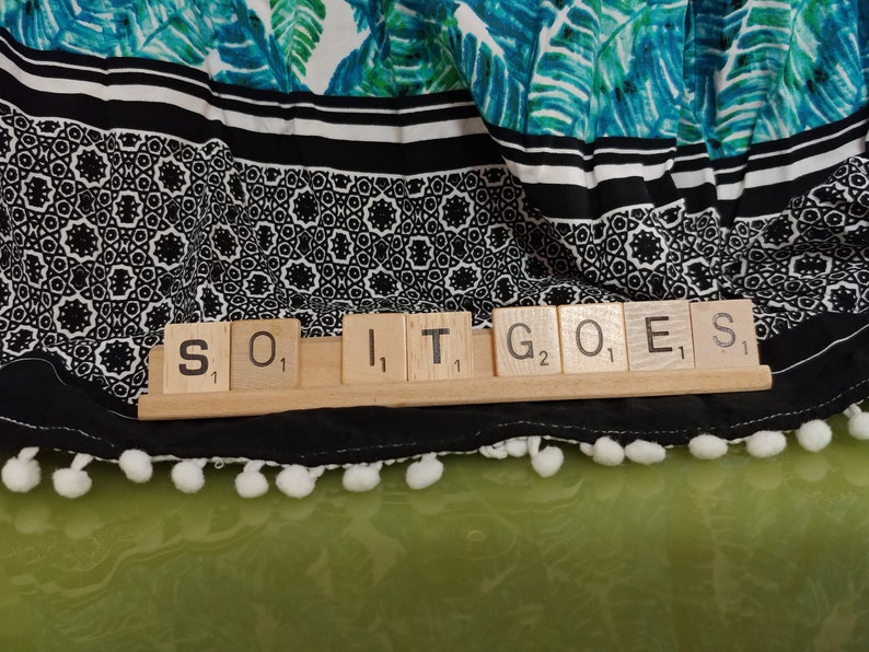 So It Goes Scrabble Tile Holder image 1