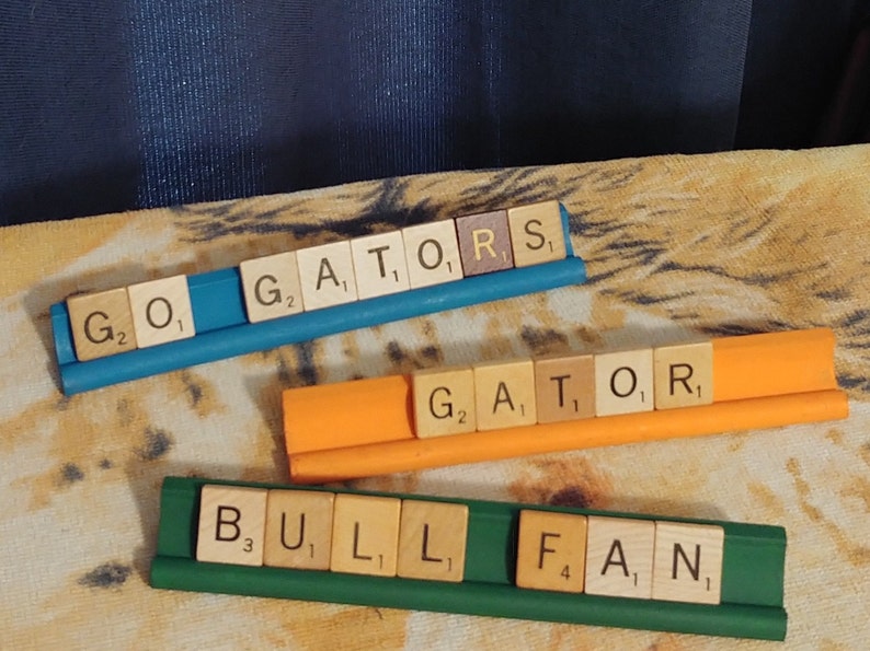 Florida Gators Scrabble Letter Sign USF Bulls image 2