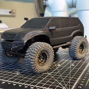 Kit de carrocería y parachoques para Lexus GX470 de gran altura libre SCX24, escala 1/24, RC Axial SCX24
