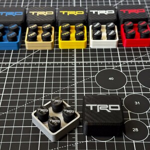 TRD Valve Stem Caps Color matching Grey