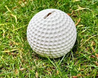Golf Ball Piggy Bank  – Coin Bank  Perfect for Father’s Day, Birthday, or Gift for Golf Lovers.