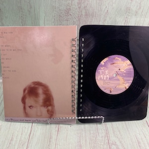 Recycled album notebook, vinyl record notebook, Record Journal, music lover gift, upcycled vinyl, music notebook, classic music journal