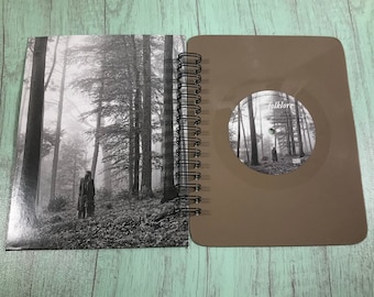 Upcycled Schallplatten-Notizbuch: Musikliebhaber-Tagebuch