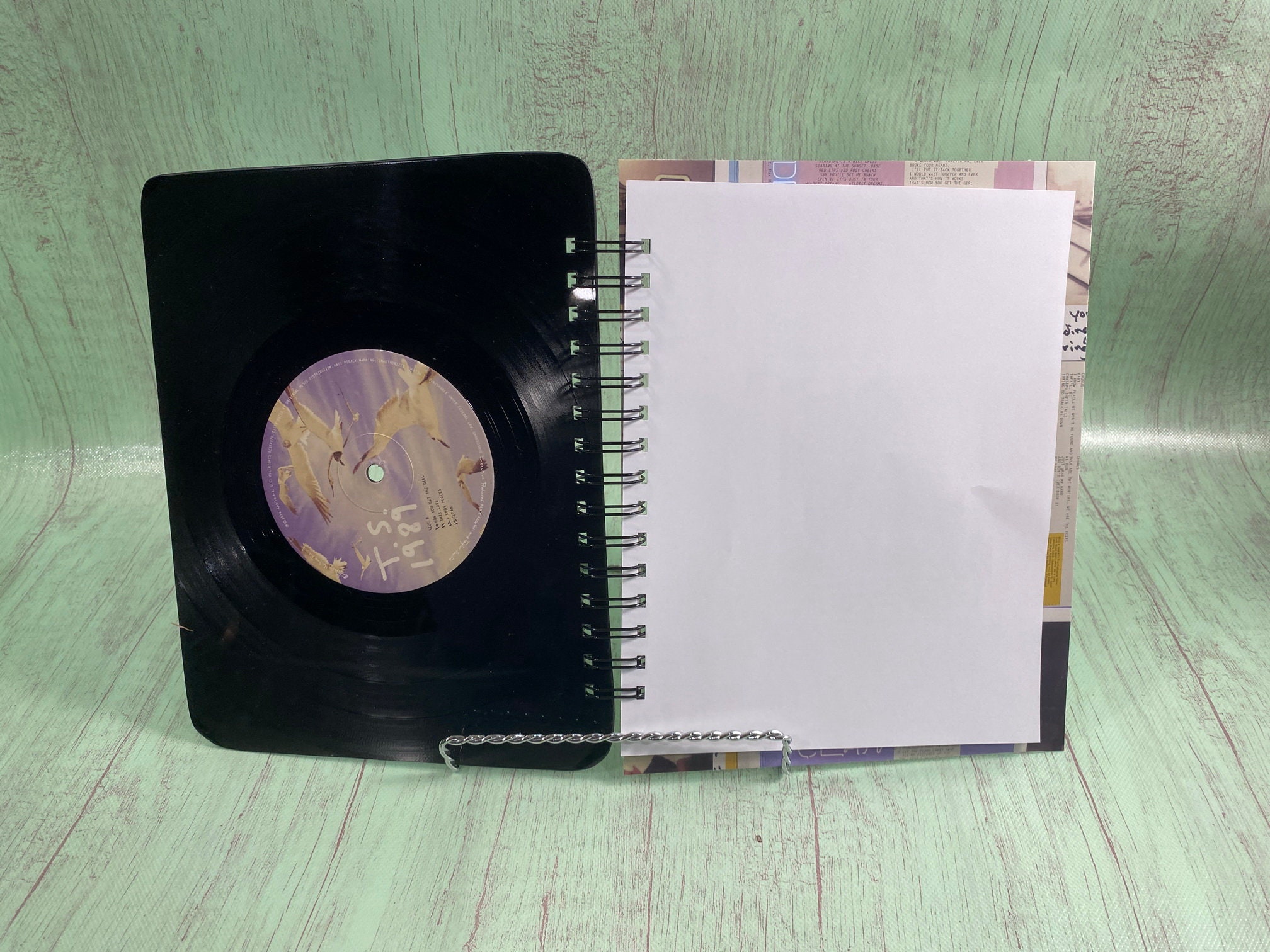 Vinyl Notebook Upcycled Vinyl Record Notebook: Music Lover Journal - Etsy
