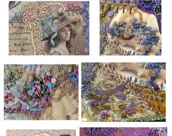 Digital Crazy Quilt Images No1