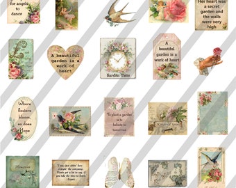 YOU print Digital Garden Theme Small Images for Snippet Rolls