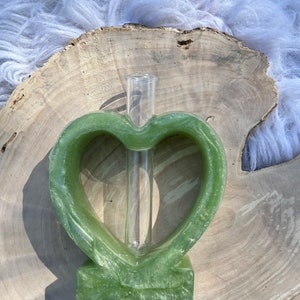 Heart Shaped Propagation station, monstera adansonii, resin, cuttings, plants, tropical plant, hydroponic station, glass tube, decoration Propagation station