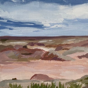 landscape original painting desert landscape national park small landscape 5x7 pamela munger image 1