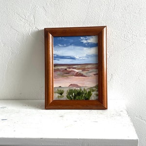 landscape original painting desert landscape national park small landscape 5x7 pamela munger image 3