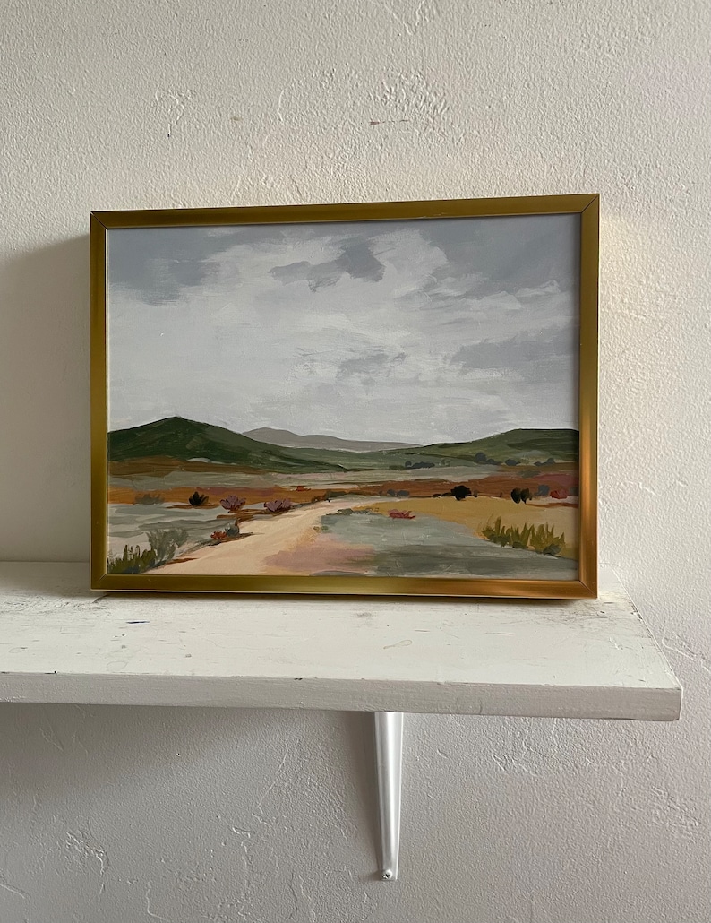 original desert landscape painting 9x12 abstract landscape pamela munger desert landscape image 3