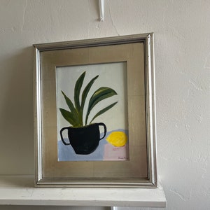 original plant painting lemon still life 9x12 pamela munger image 4