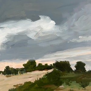 Raining Storm Clouds Stencil - Reusable Color, Draw, Paint Custom