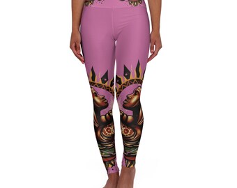 Leggings de yoga taille haute bantous résilients