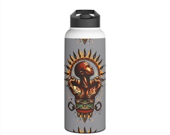 Bantu Resilience Stainless Steel Water Bottle, Standard Lid