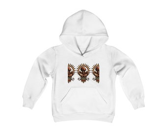 Bantu veerkracht zwaar gemengd sweatshirt met capuchon