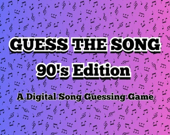 GUESS THE SONG | Digital Song-Guessing Game | 50 Clips | Play Online Or In Person | Music Trivia | Built On PowerPoint
