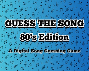 GUESS THE SONG | Digital Song-Guessing Game | 50 Clips | Play Online Or In Person | Music Trivia | Built On PowerPoint
