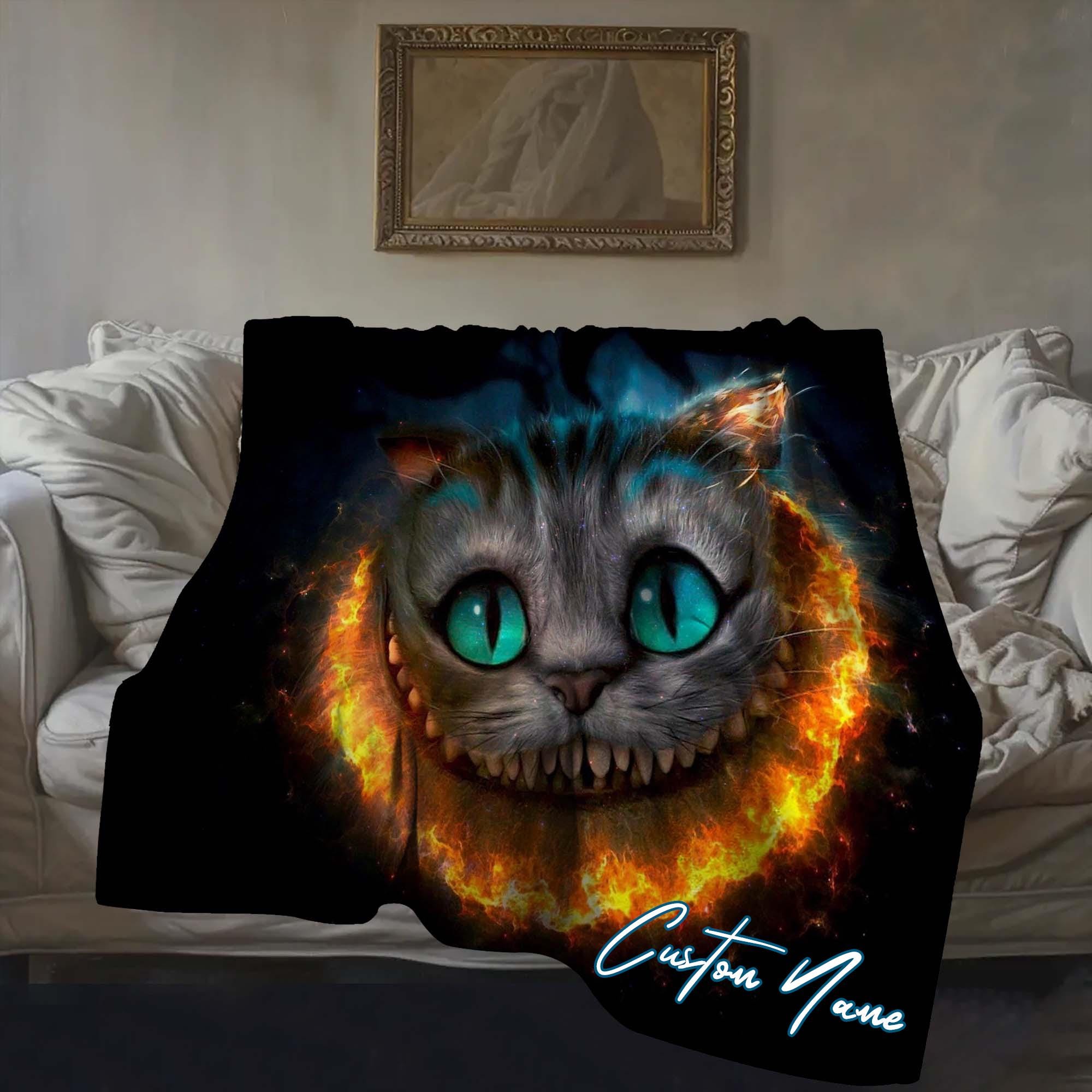 Cat themed throw blankets sale