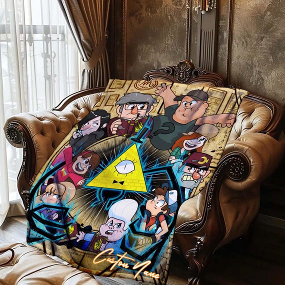 Halloween Blanket Gift Blanket Gravity Falls Custom Name Blanket Throw Flannel Blanket Personalized Birthday Gift. Etsy
