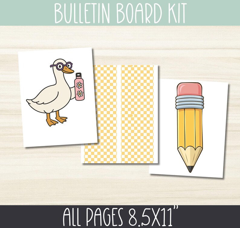 Silly Goose SCHOOL Bulletin | Welcome Back to School | Trendy Bulletin ...