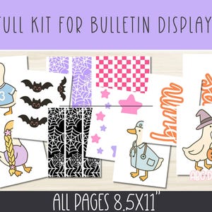 Halloween Silly Goose Bulletin Board | Fall Fun Classroom Decor ...