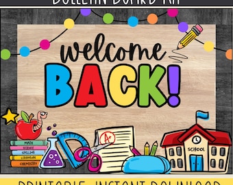 Welcome Back to School Bulletin Board Kit: Classroom Decor