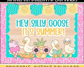 Silly Goose Summer Bulletin Board Kit (Digital Download)