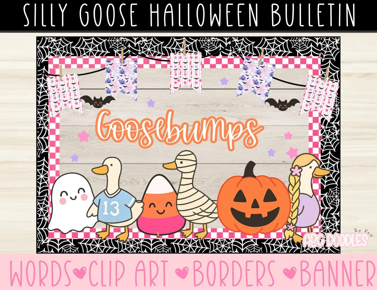Halloween Silly Goose Bulletin Board | Fall Fun Classroom Decor ...