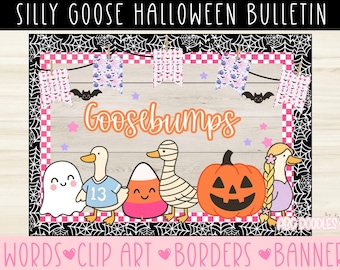 Halloween Silly Goose Bulletin Board | Fall Fun Classroom Decor | Printable October Teacher Resources