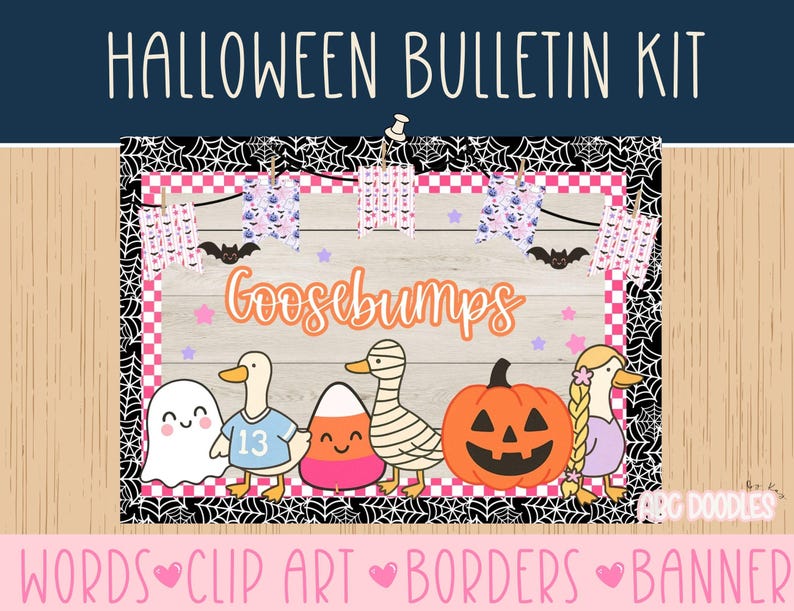 Halloween Silly Goose Bulletin Board | Fall Fun Classroom Decor ...