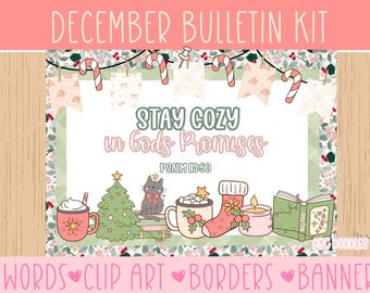 Christian Christmas bulletin | Sunday School Bulletin | December Bulletin | Bible verse bulletin | Christian Classroom Decor