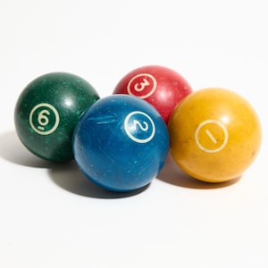 Vintage pool balls - Etsy 日本