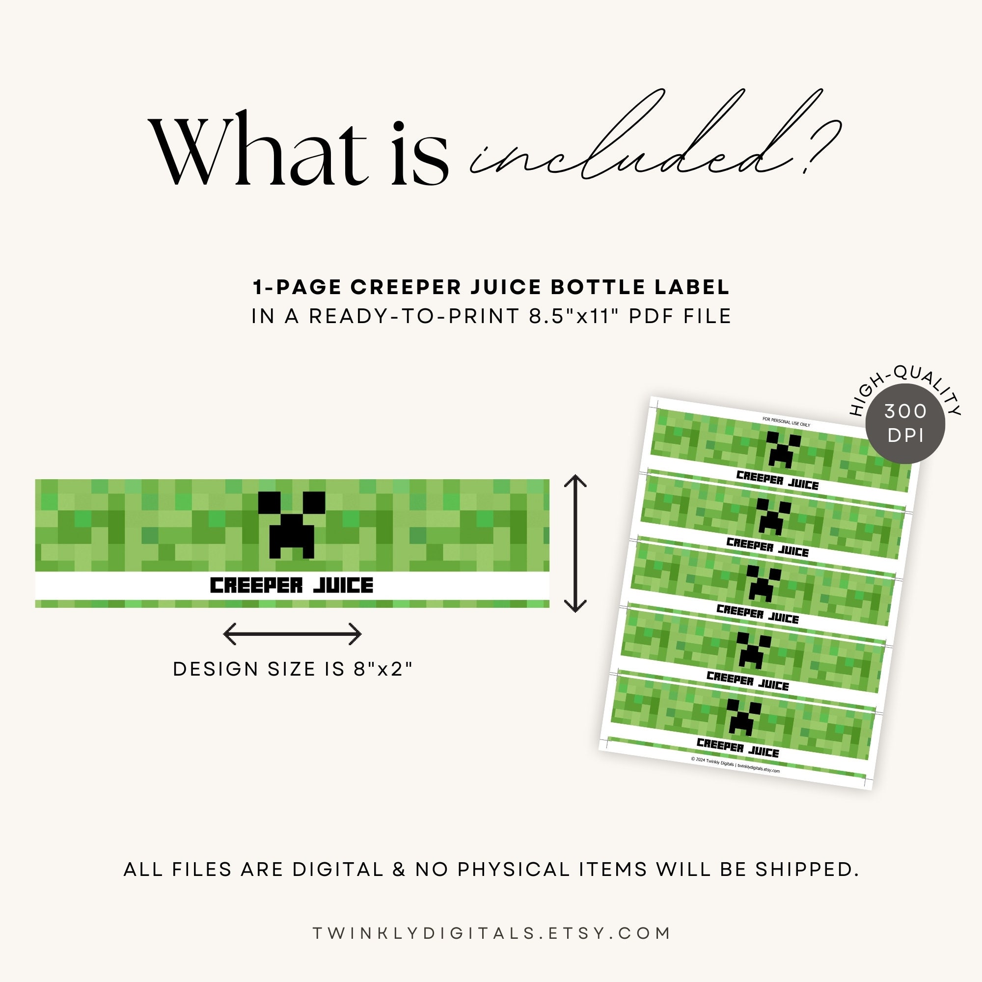 Custom Minecraft Favor