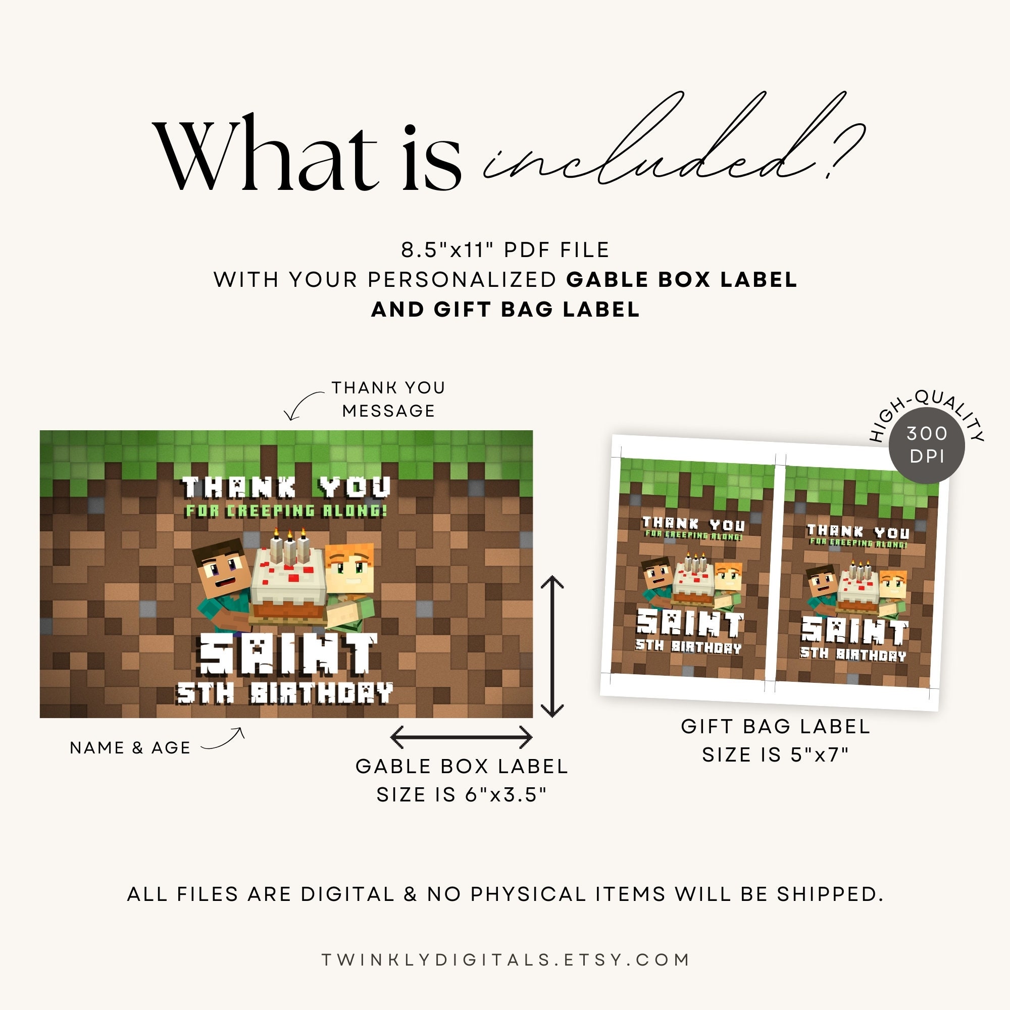 Personalized Favor Labels + Free Tags