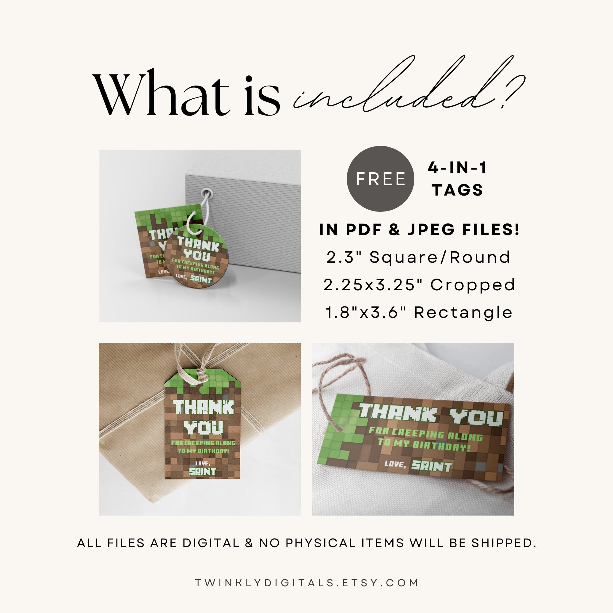 Personalized Favor Labels + Free Tags