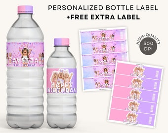 Roblox Girl Water Bottle Label | FREE Bottle Label Printable Party Favors DIGITAL DOWNLOAD