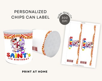 Incrível chip de circo digital pode etiquetar lembrancinhas personalizadas para impressão DOWNLOAD DIGITAL