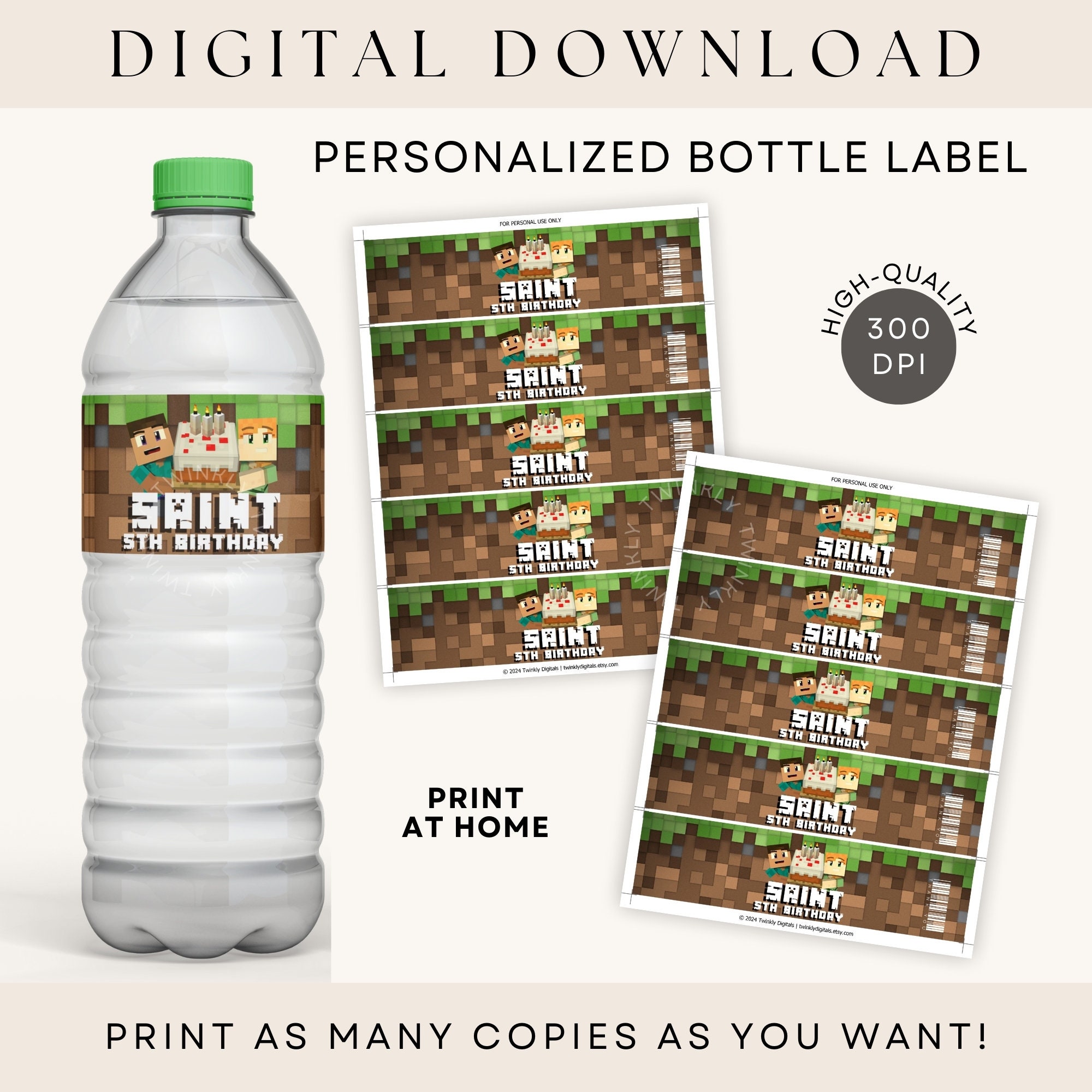 Personalized Bottle Label