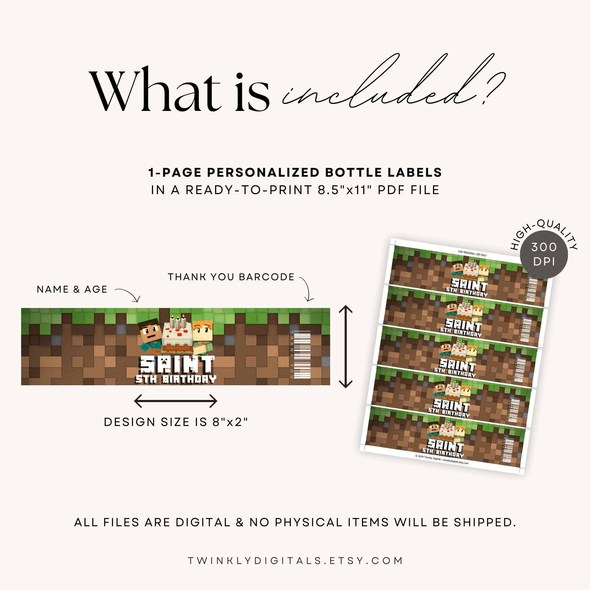 Personalized Bottle Label
