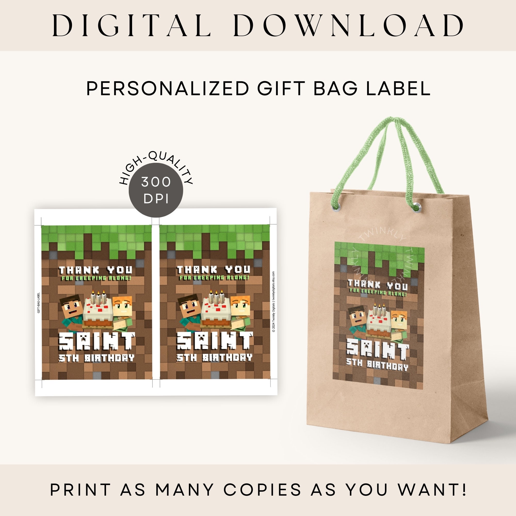 TwinklyDigitals Personalized Label
