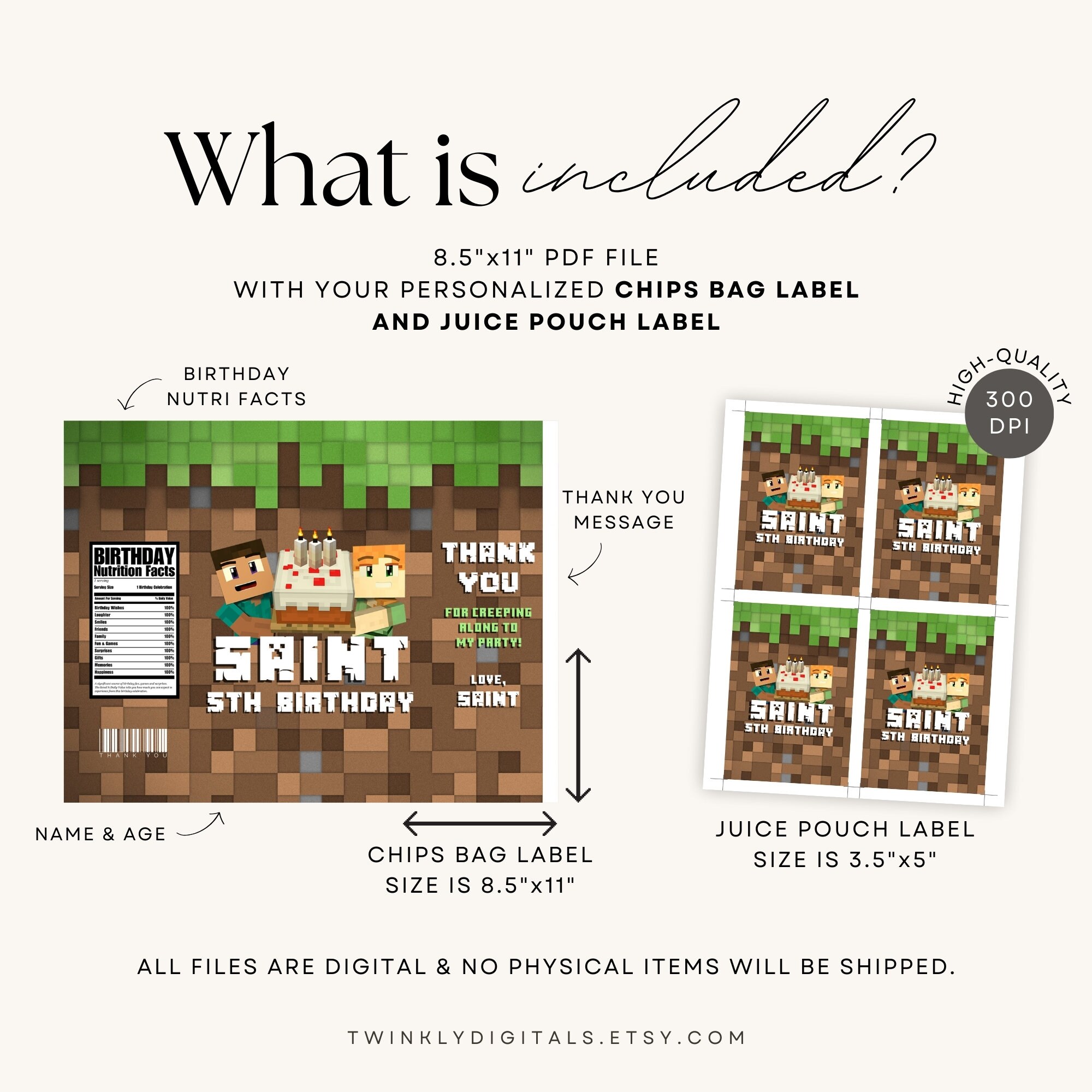 Personalized Favor Labels + Free Tags