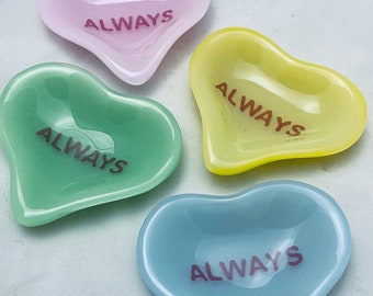 Always Candy Heart Ring Dish