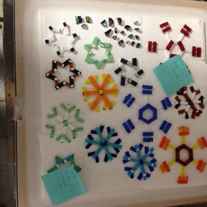 How to Make Fused Glass Snowflakes with Pattern and Directions Part One image 4