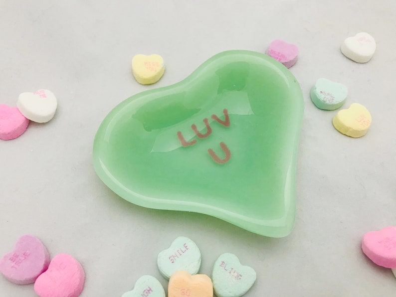 Luv U Candy Heart Ring Dish image 3