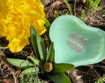 Miss You Candy Heart Ring Dish