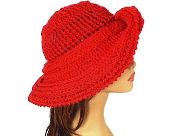 Mobius Wide Brim Hat Pattern | Retro Crochet Hat | Women's Vintage Style Headwear - the Frontier Hat