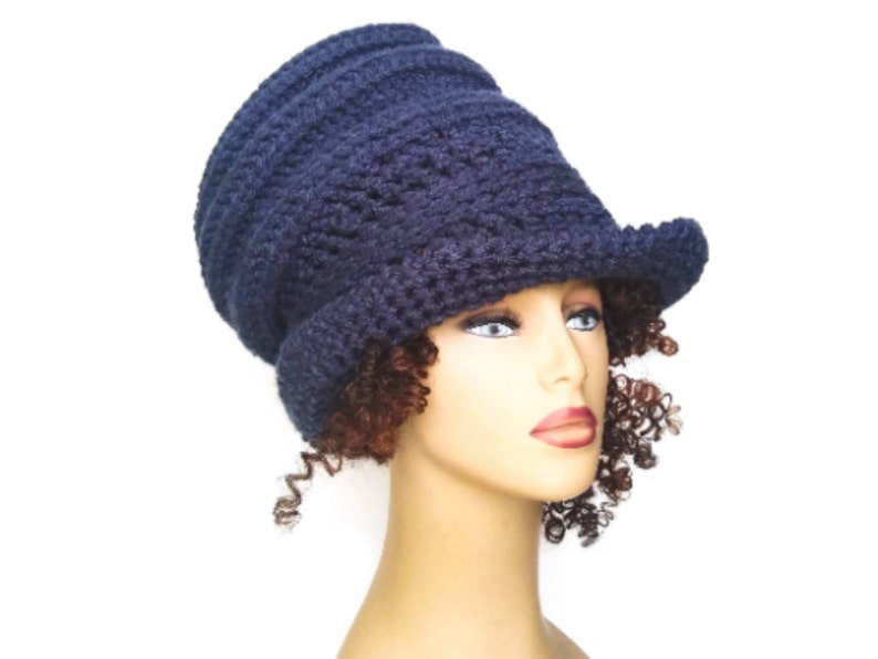 Crochet Hat for Dreads Pattern, Crochet Rasta Top Hat Bucket Hat Pattern with XXL Brim DIY Crochet Hat Instructions Dreadlocks Hat image 4