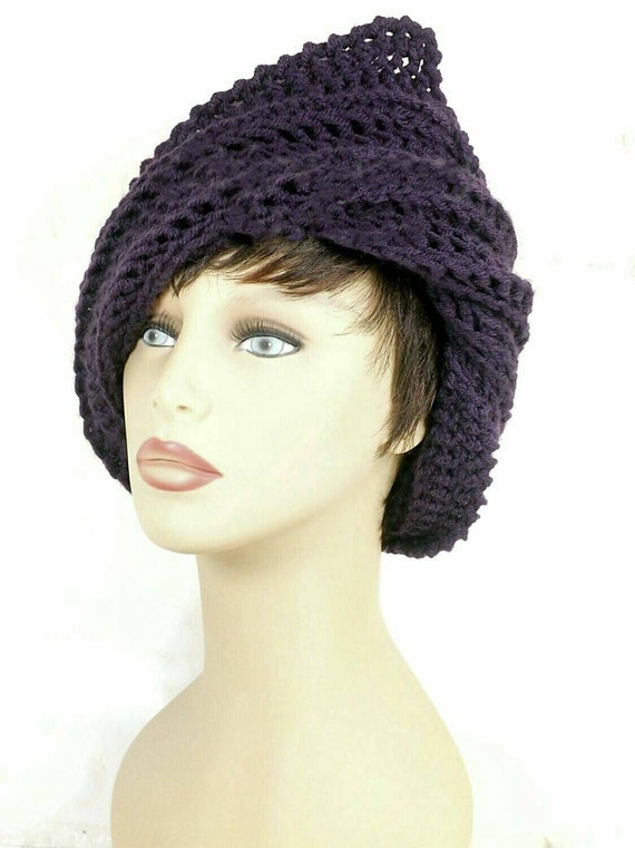KNITTING PATTERN Ladies Hat Cloche 1920s 30s flapper flower cap beanie 654