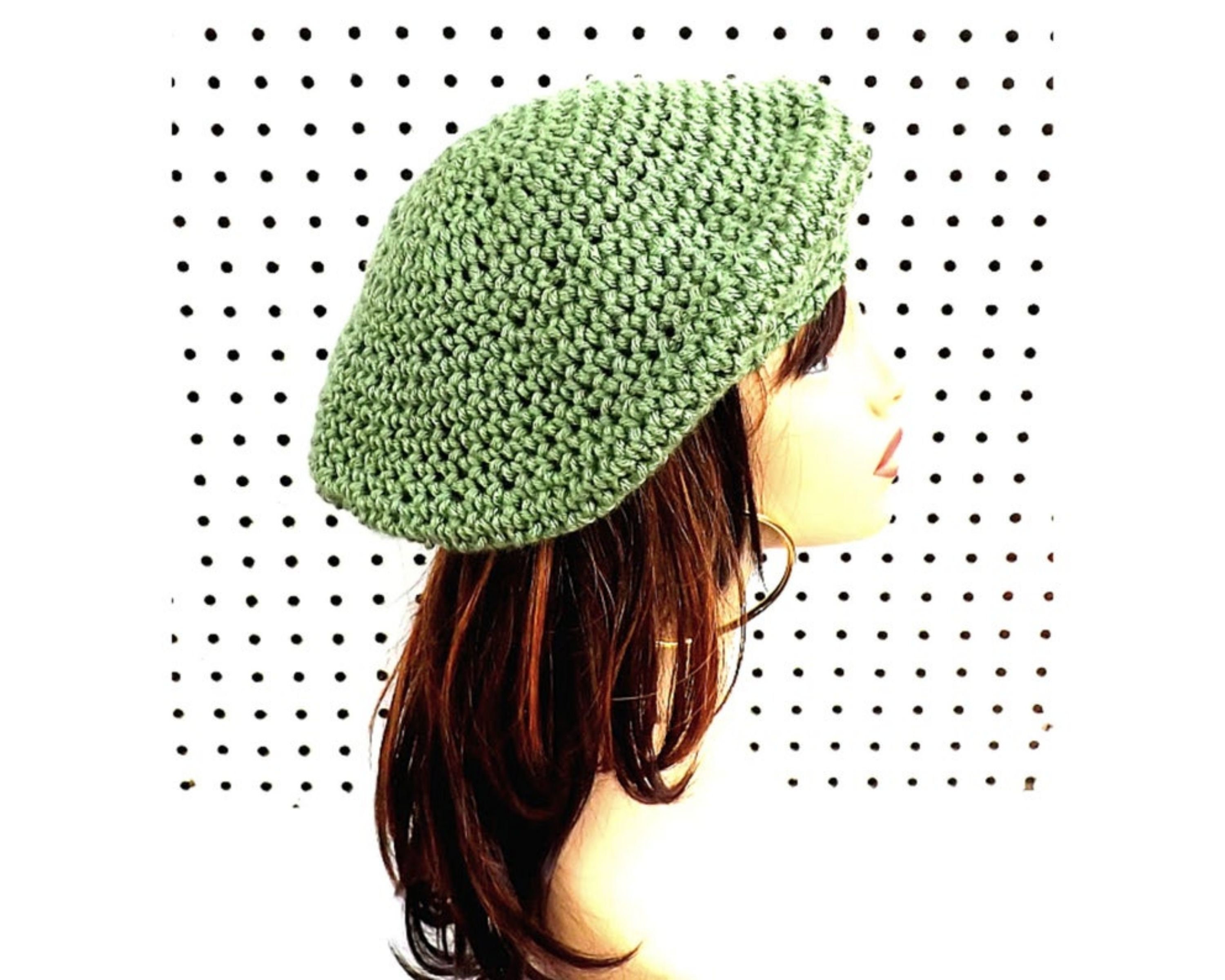 Beret crochet pattern Crochet hat pattern women Womens hat pattern Beret for woman