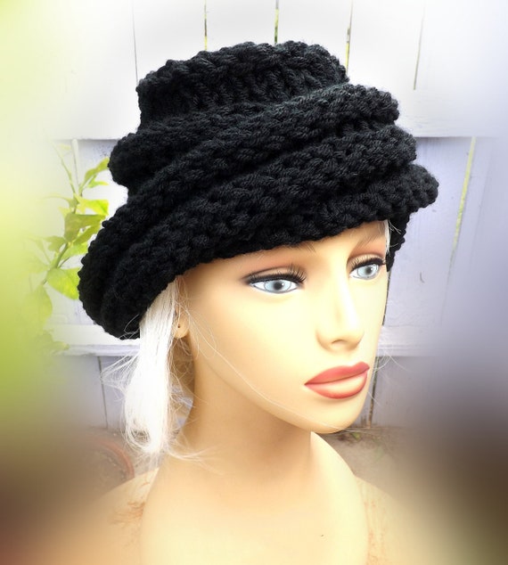 For Her Gifts Ombretta Womens Knitted Beanie Hat Pattern Written Instructions How To Use Circular Needles To Mobius Cast On For Women Her